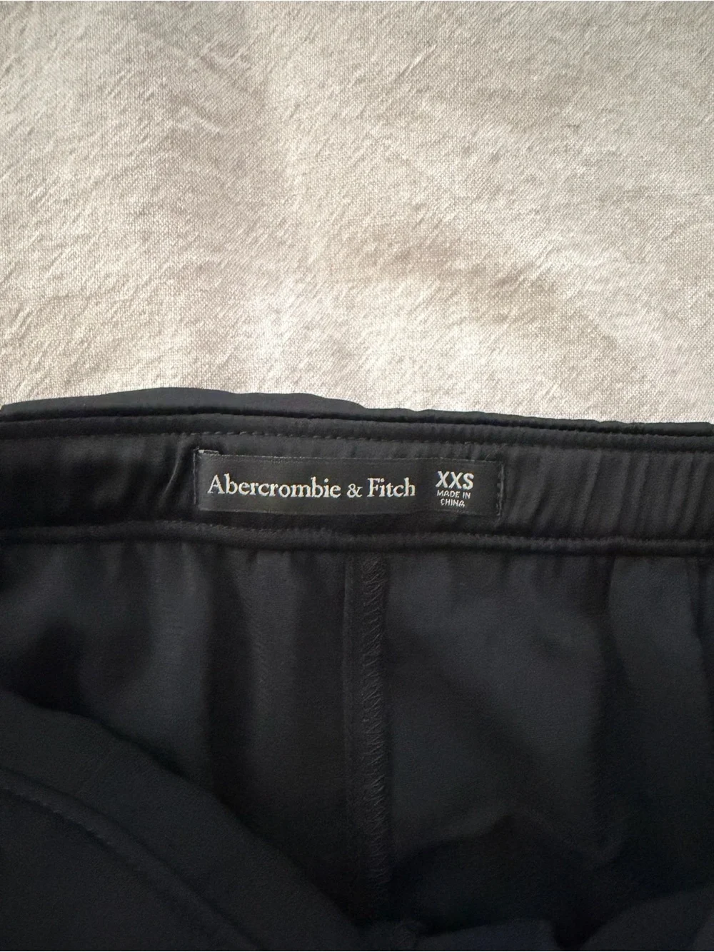 Abercrombie & Fitch Black Satin Skort